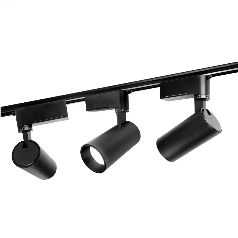 
 360 degree adjustable 2-wire track light COB track system surface mount LED track light  