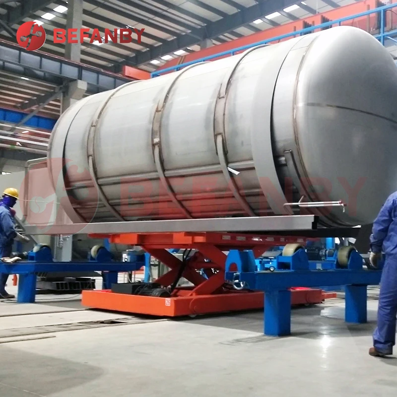 Excellent craftsmanship scissor lifting electric railway china transfer cart suppliers