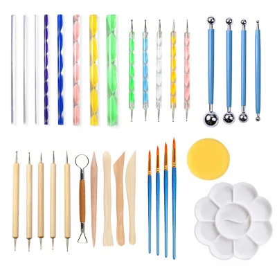 High quality art painting materials mandala dotting tools,custom set de ropa de cama mandala