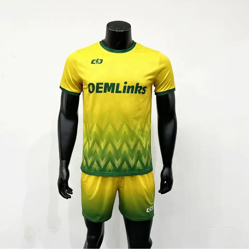 Custom OEM service football jerseys Breathable soccer kit team jerseys soccer clothing football sublimated soccer jerseys