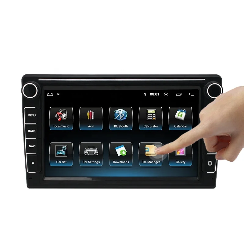 android 8 inch universal car dvd player capacitive touch screen for car audio player