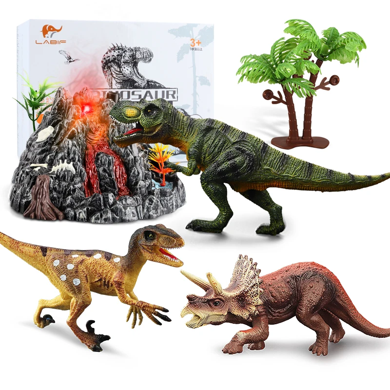 Realistic Looking Dinosaurs Pack of 12 Toys for Boys and Girls 3 Years Old & Up Large Plastic Assorted Dinosaur Figure