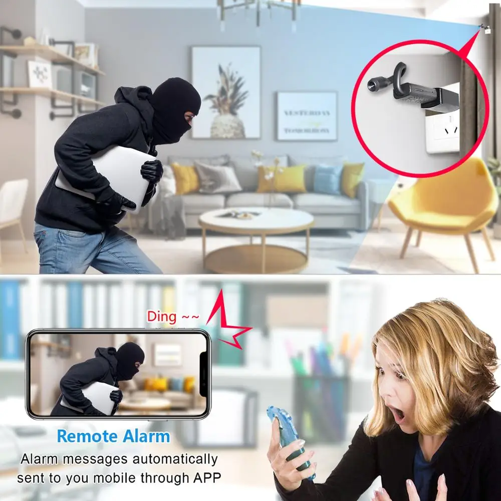 Видеорегистратор Regis 1080P Mini Cam Espion DV микро камера видеонаблюдения скрытая поддержка TF