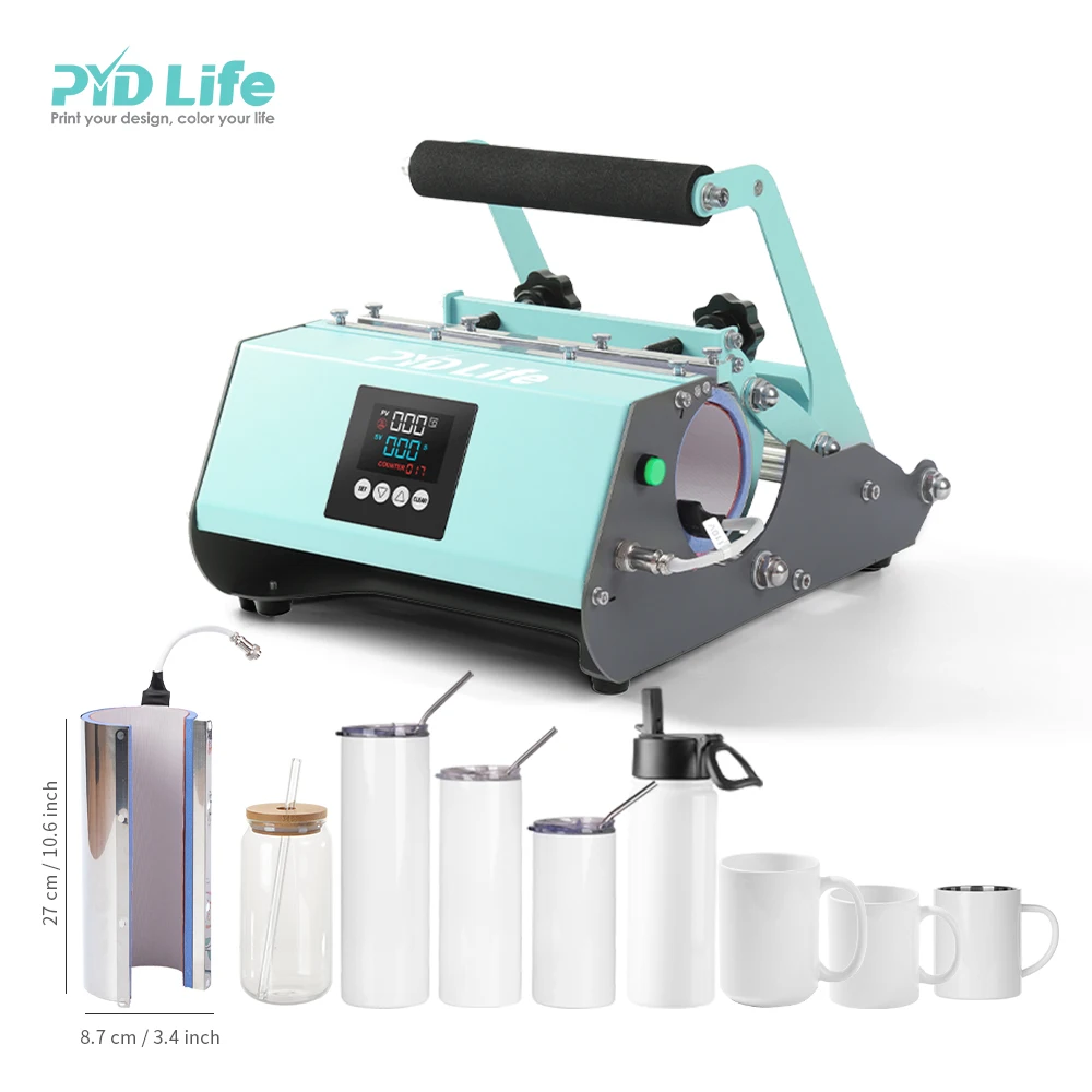 PYD Life 2022 RTS новейший 20 oz 30 oz тонкий сублимационный стакан термопресс сублимационная машина