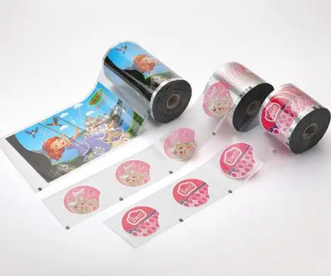 Wholesale Custom Design Print Cartoon pvc label film  for thermal transfer