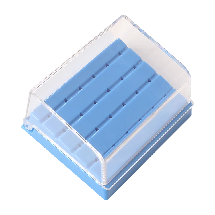 24-hole high speed handpiece sterilization autoclave dental burs holder box