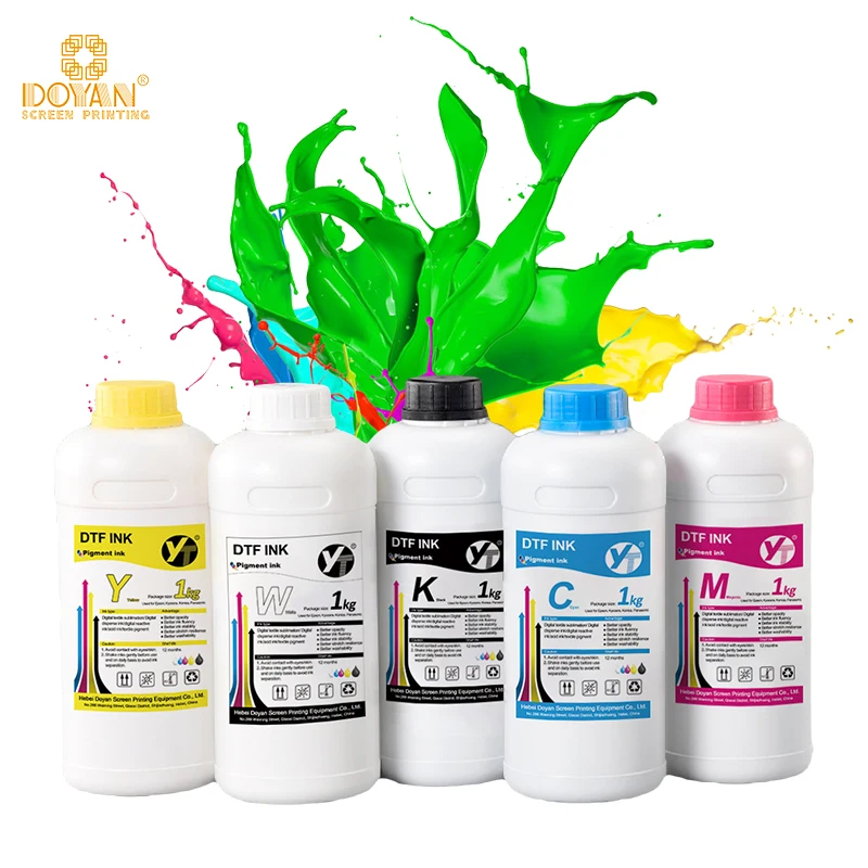 High quality 1000ml DTF white ink DTF pigment ink for Epson L1800 I3200 XP600 4720 print head
