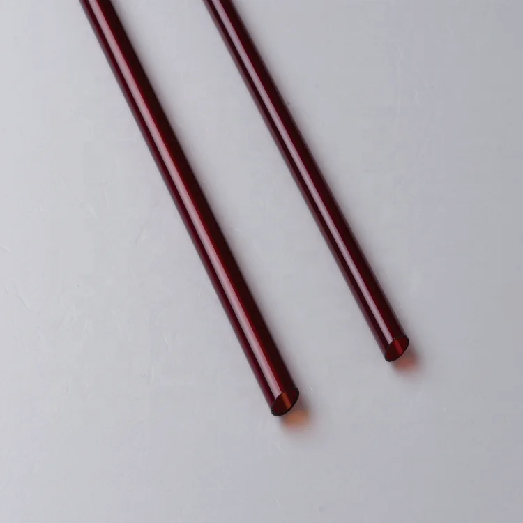 Various Sizes Opaque High-temperature Quartz Tubes Red quartz tube