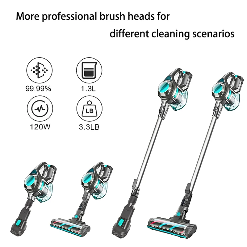 Shiny XL-618A Powerful Suction 4 IN 1 For Hardfloor Carpet cordless Vacuum Cleaner