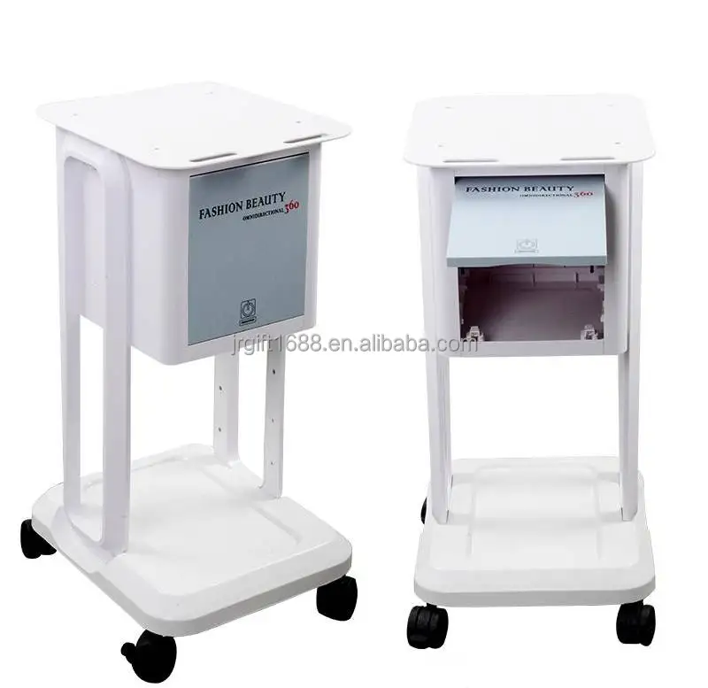 Стойка-тележка для салона красоты, 4 колеса, из нержавеющей стали