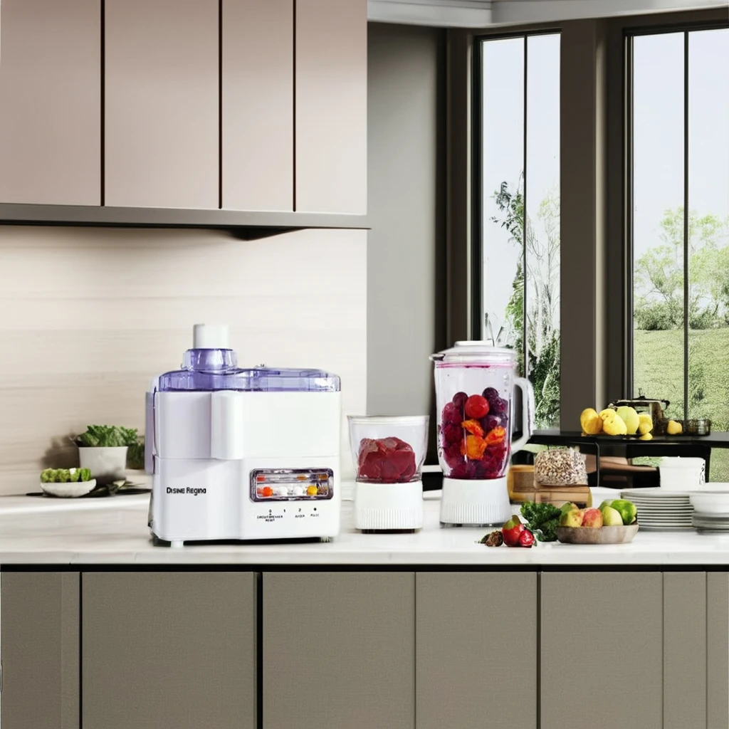 4-in-1 Multi-Function Household Machine USB Power Variable Speed Push Button Wall-Breaking Juice Meat Grinder Plastic Hotel Car