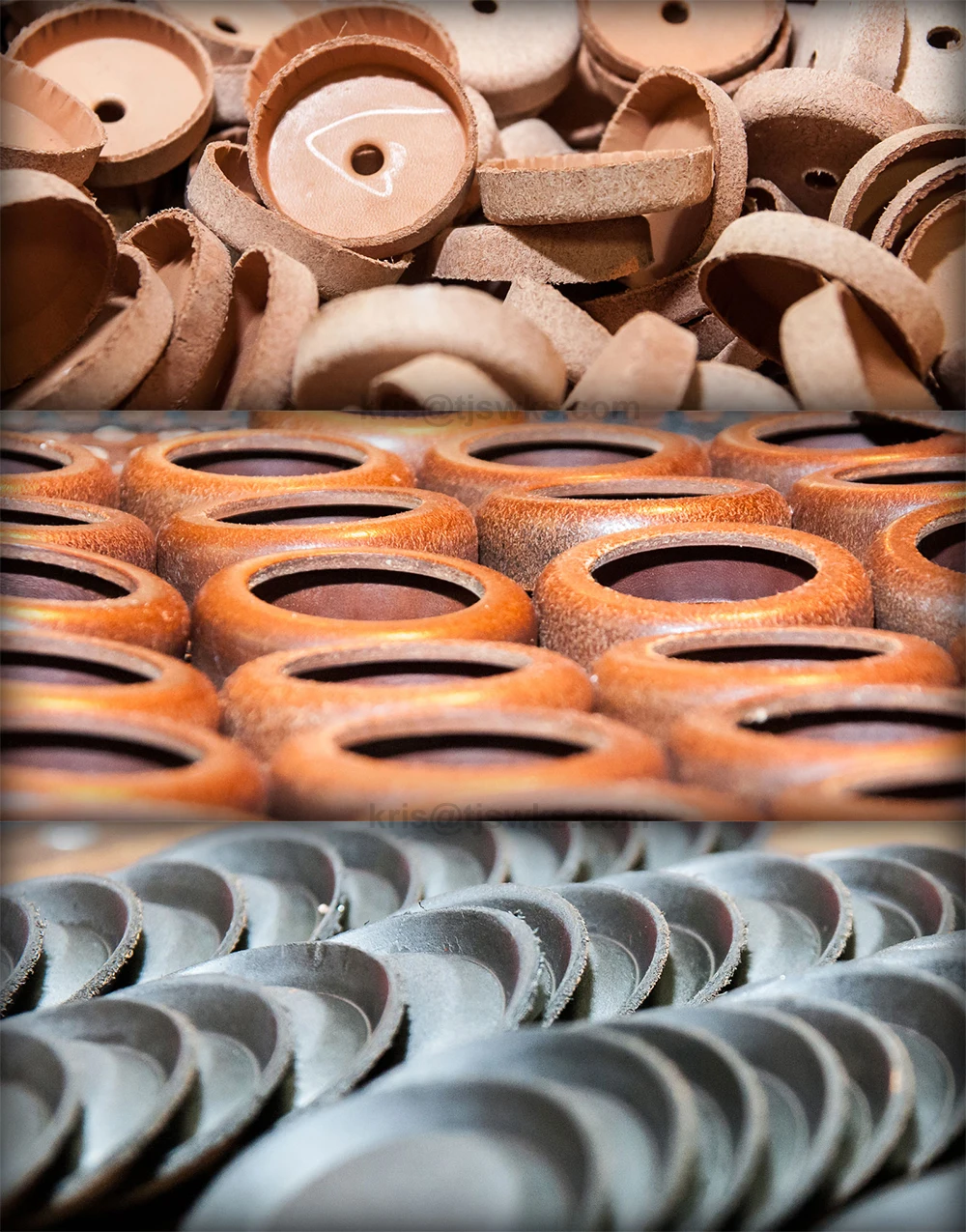 SWKS Custom Leather Gasket Packing Washer Seal Vee Packing Leather Chevron Ring Leather Cup Seal
