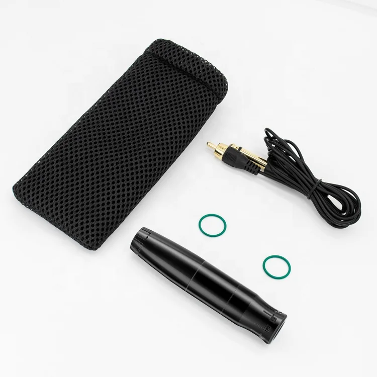 Coreless Motor Tattoo Machine RCA Interface Power Tattoo Gun machine Rechargeable Rotary Battery Cartridge Pen