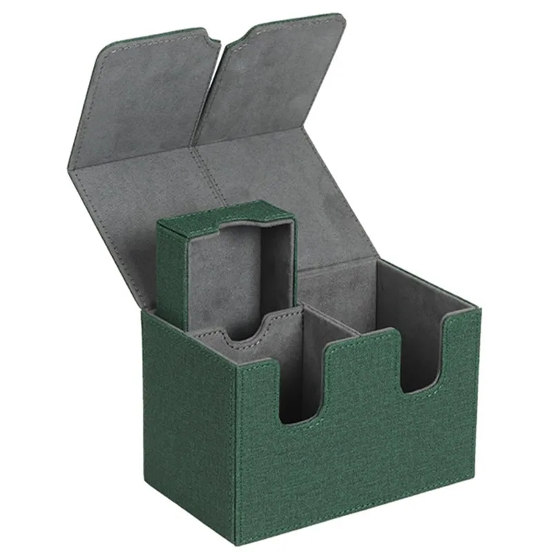 160+Count Card Capacity Magic Commander Deck Box - Premium Faux Leather, Magnetic Closure, Ideal for MTG Trading Cards