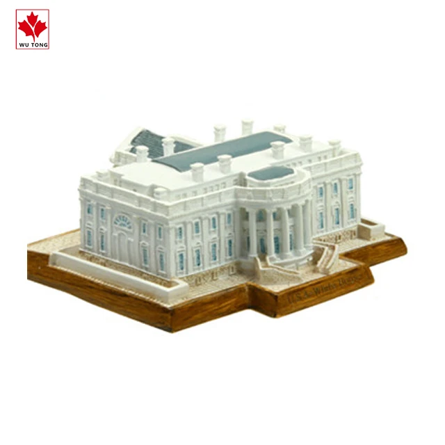 Famous Marked Model White House Building Souvenir Miniature Statue