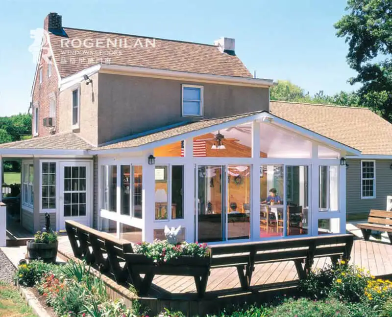 2023 Rogenilan new design modern Garden Sun Room Glass House commercial glass houses