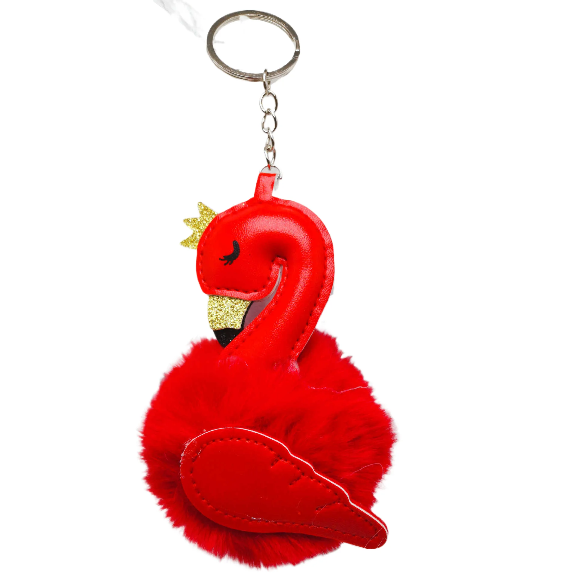 Yuke лебедь сумка шарик для волос кулон из искусственной кожи плюшевый брелок женщин автомобиль оптовая продажа