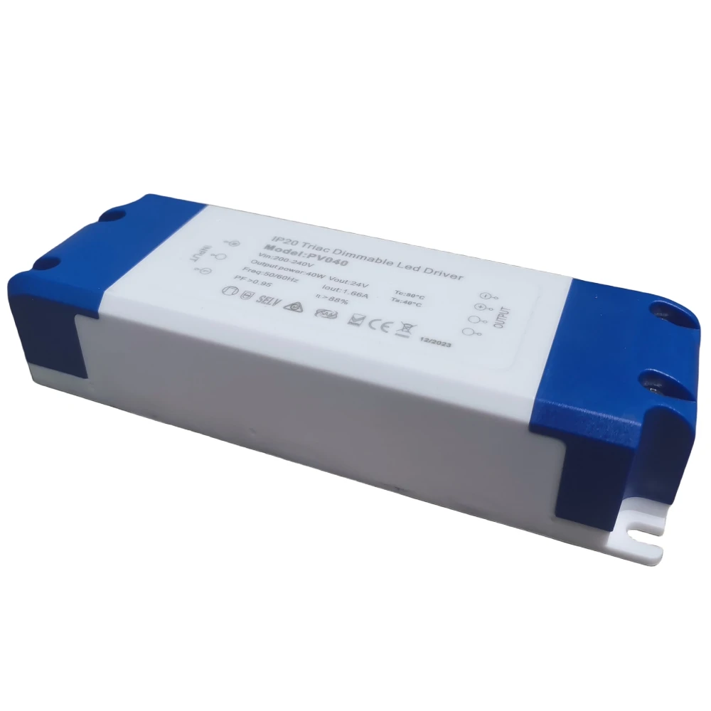 Светодиодный драйвер ETL SAA CE TUV RoHs FCC 24V IP20 Triac dimming 60 Вт 5 лет гарантии для светодиодного освещения