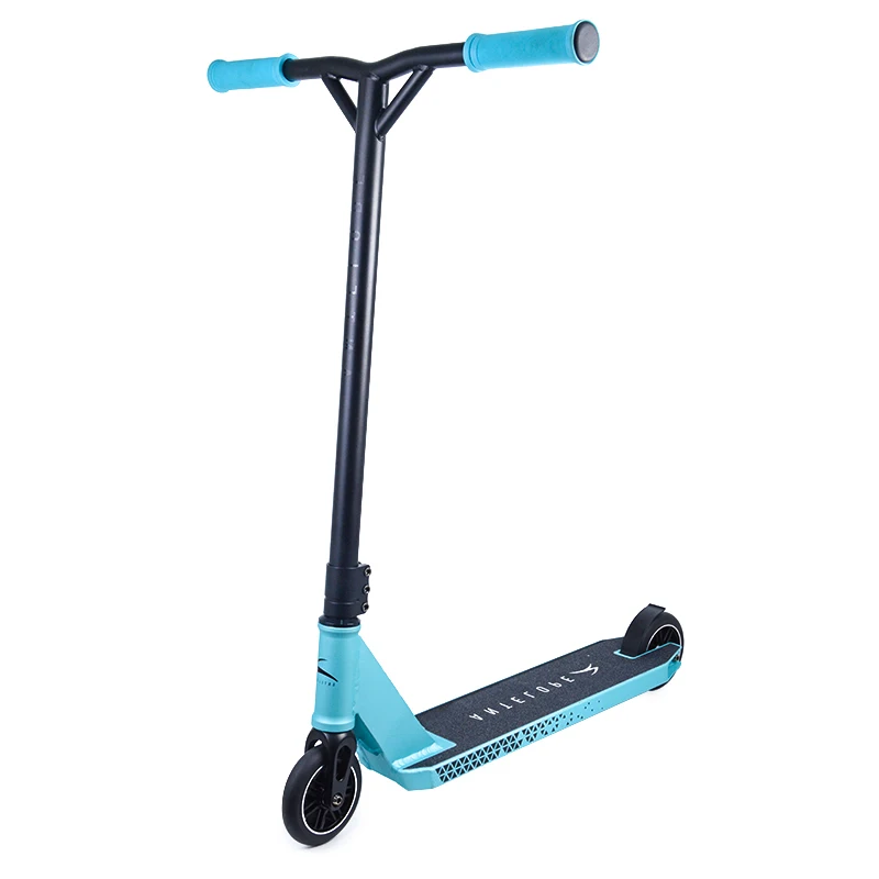 
High quality chrome steel T-bar stunt scooter with 110mm aluminum core wheels for adults and teenagers 