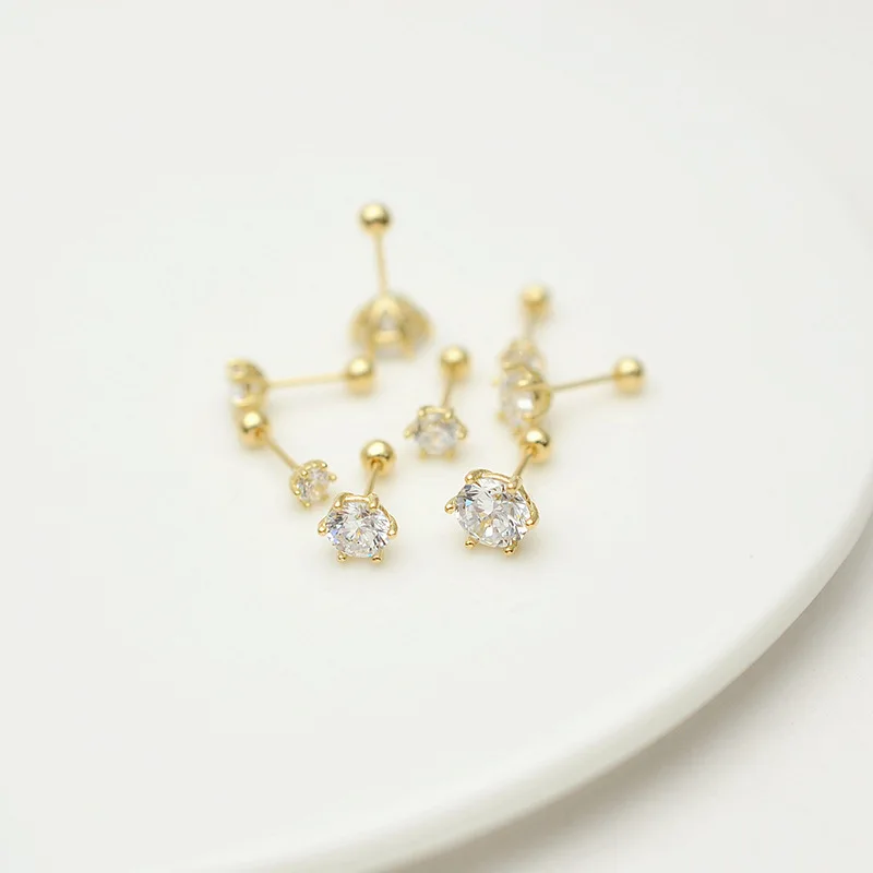 Getta 10K 14K solid gold 20G Cartilage Earring Tragus Daith Piercing Earring