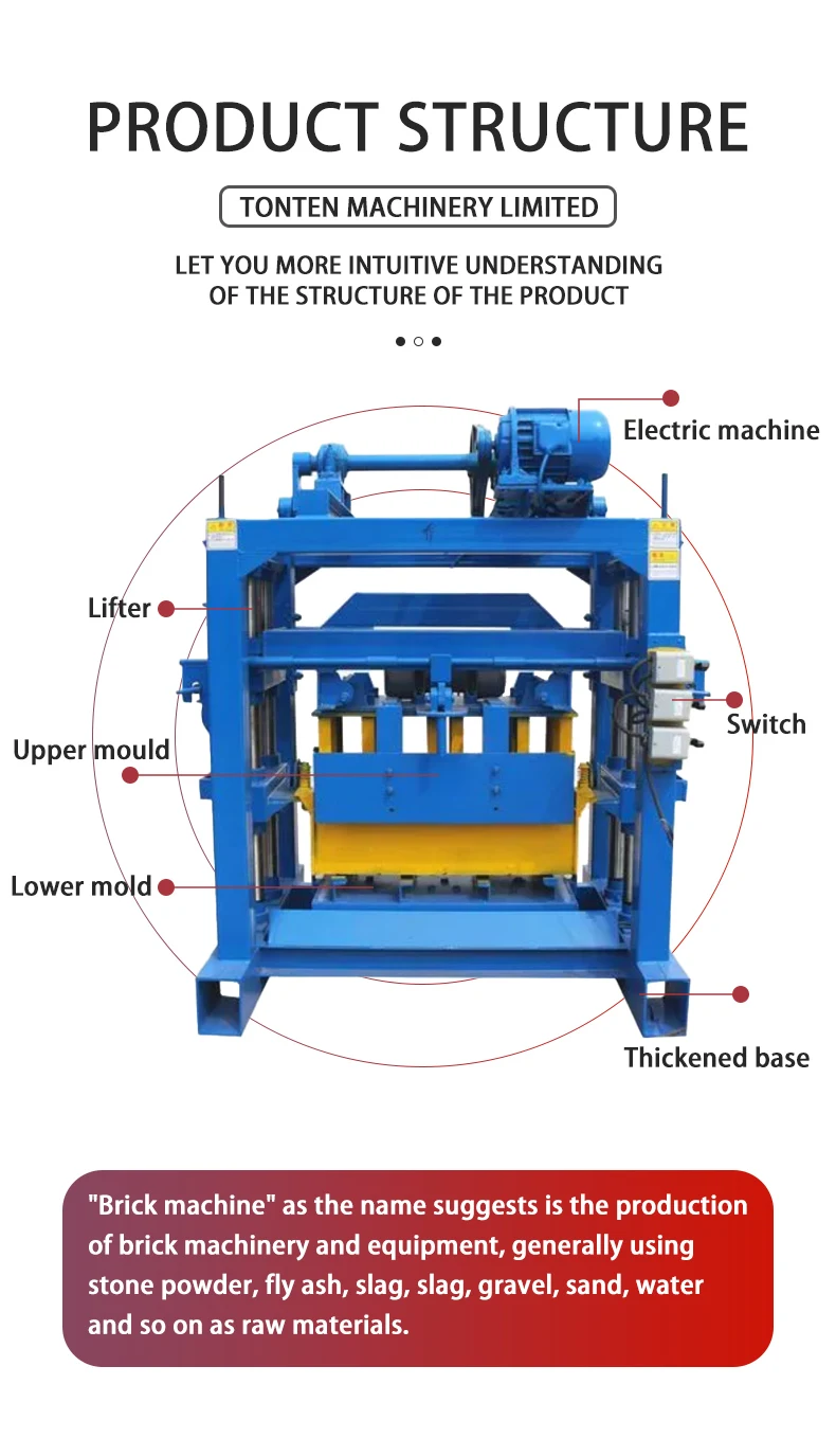 DF4-40A Ash Cement Block Press Machine Brick Making Machinery