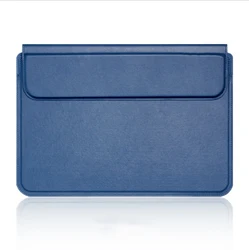 For Macbook 13'  Leather Sleeve With Stand Holder Easy Carry Case Bag