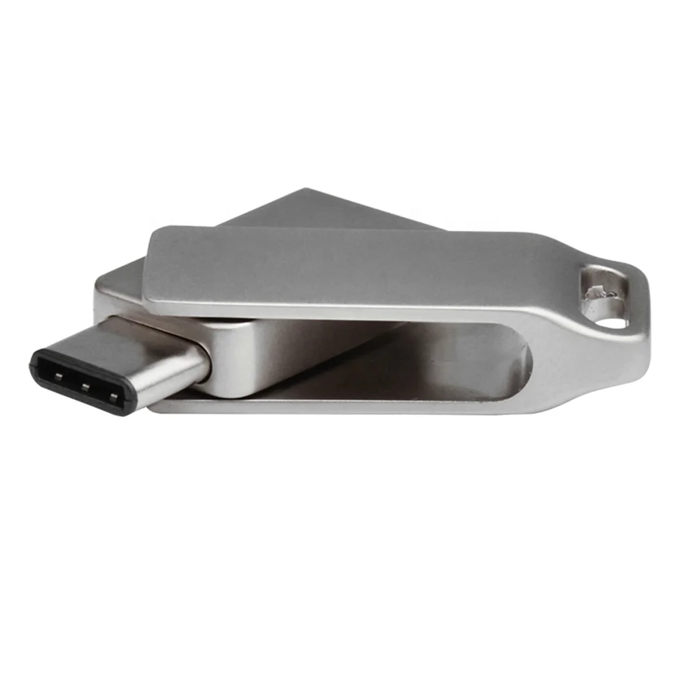 MC02 Dual Port Custom Metal Housing Free Logo Wedding Gifts OTG USB Pendrives 3.0 8 16 32 64 128G Pendrive