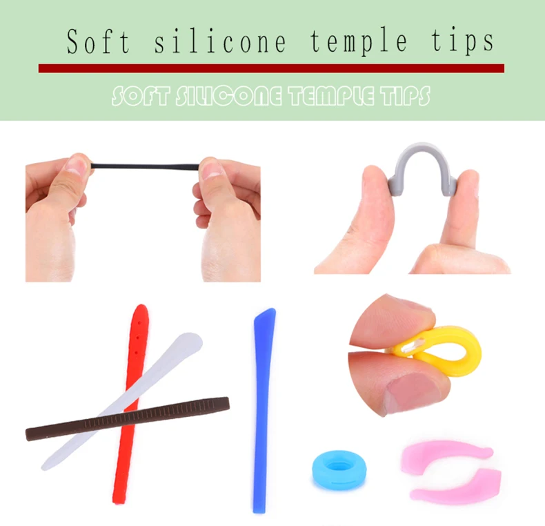 Anti Slip Earmuffs Silicone Anti Slip Sports Anti Drop Multi Color Mini Ear Hook Ear Braces Glasses  Temple Parts