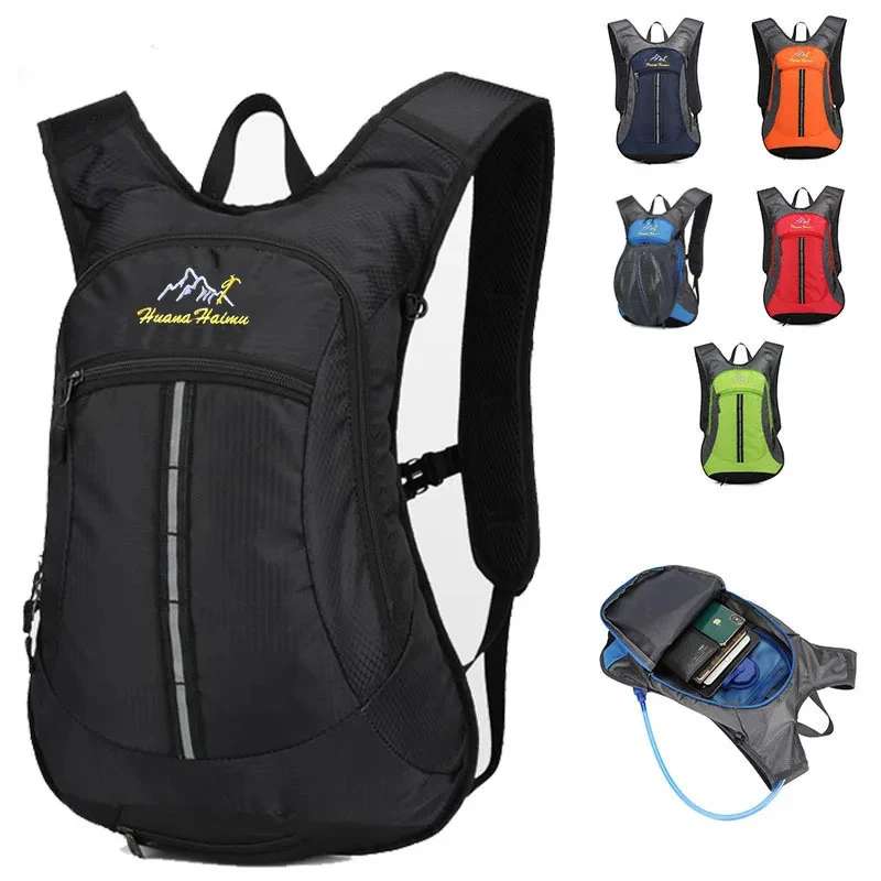 New Fashion Lightweight Breathable Sports Backpack Custom Logo Water Bottle Holder Cycling Running Casual Hydration Backpack Men