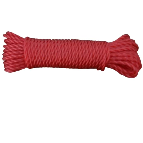 Red PE Twisted Rope Fishing Rope