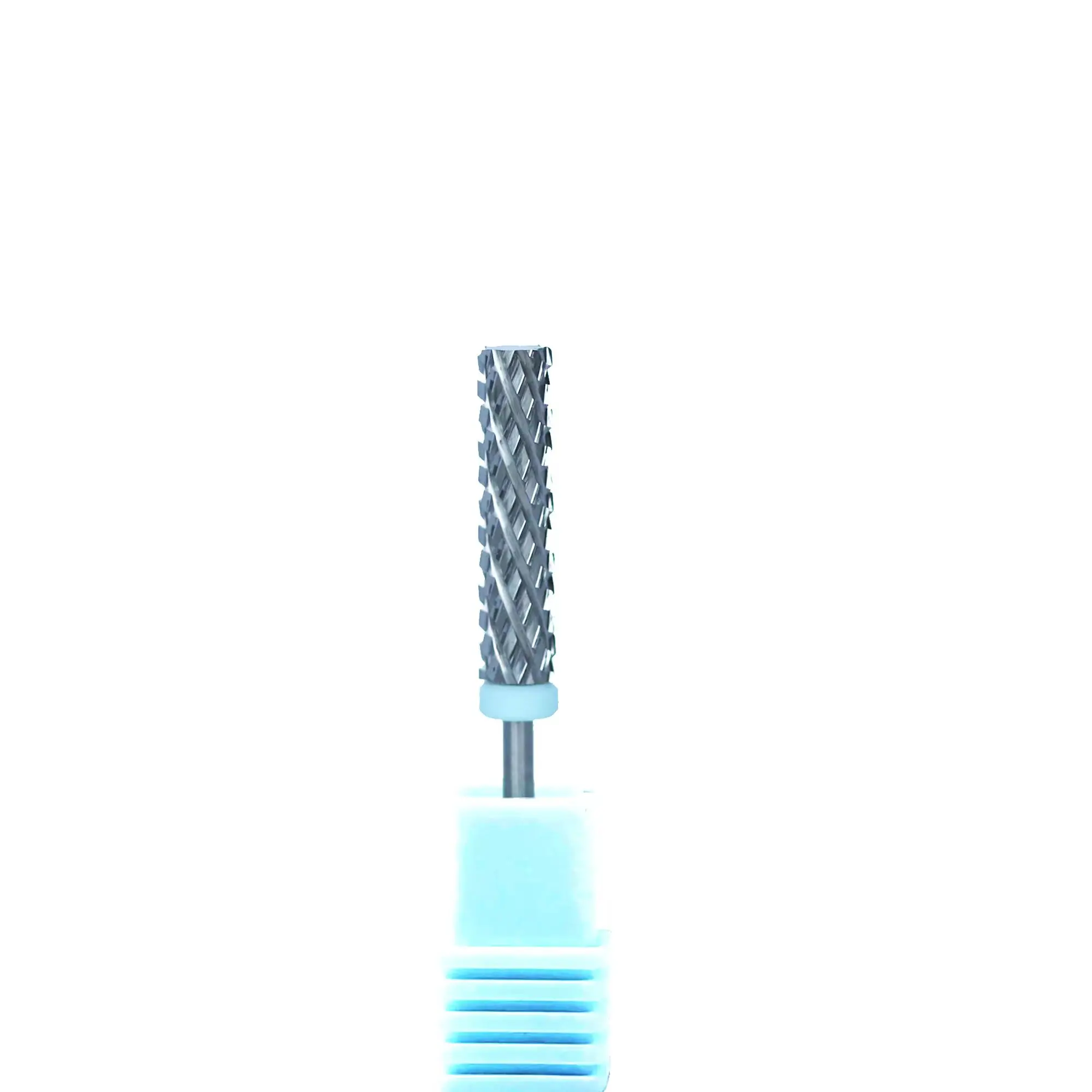 Super Long 24mm Silver 5 in 1 Nail Drill Bits Two-Way Cross Manicure Carbide Burr Electric Grinding Accessories