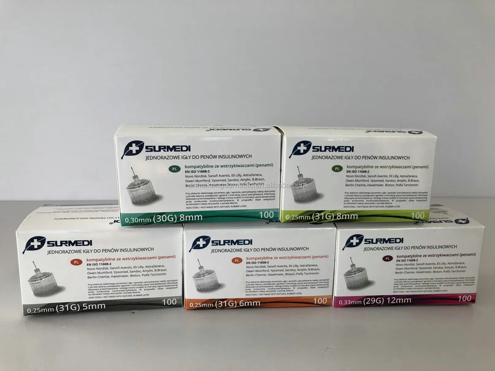 
medical disposable syringe insulin pen needle 30g 31g 32g 33g 