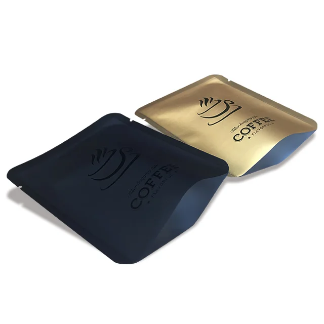 Heat seal plastic packaging three side seal bag mini metal aluminum foil seed small tea coffee bag sachet packaging mylar bags