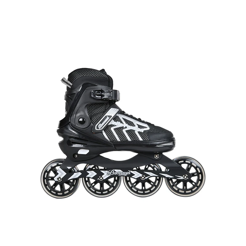 High Quality Durable Adjustable Professional 4 Flashing PU Wheels Roller Safe Inline Skates Shoes for Kids Adults
