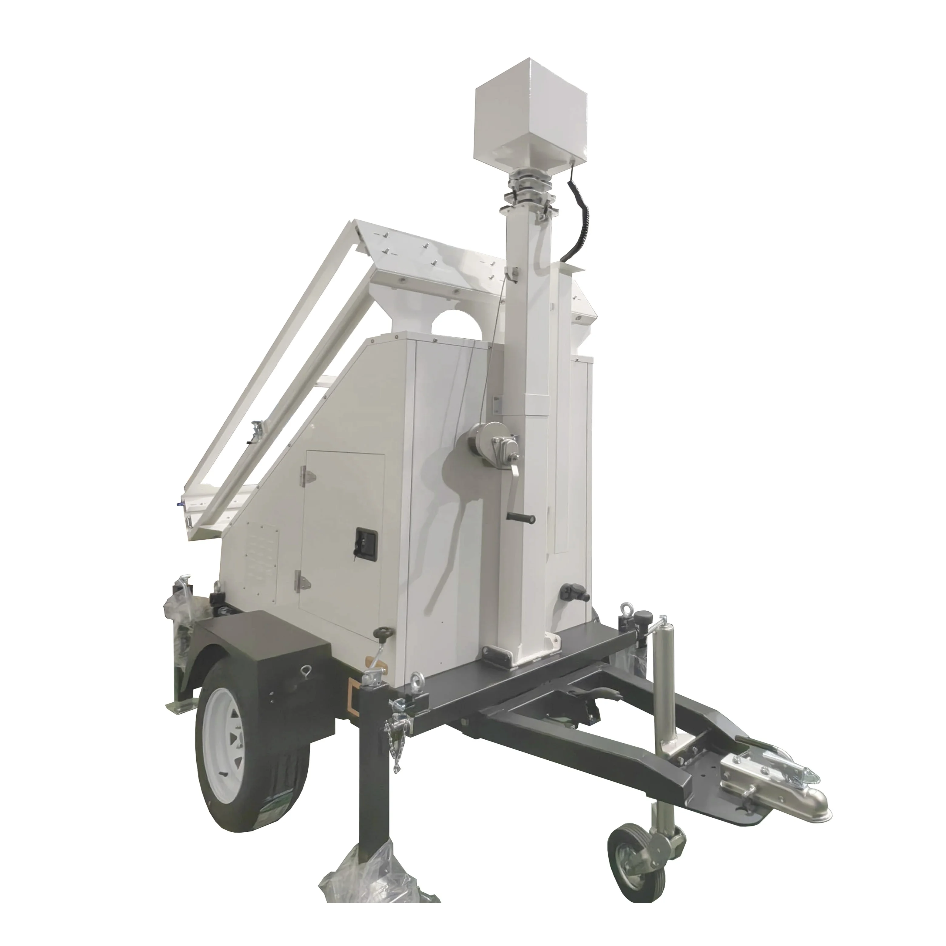 Relocatable rapid deployment mobile solar power CCTV tower system for lease