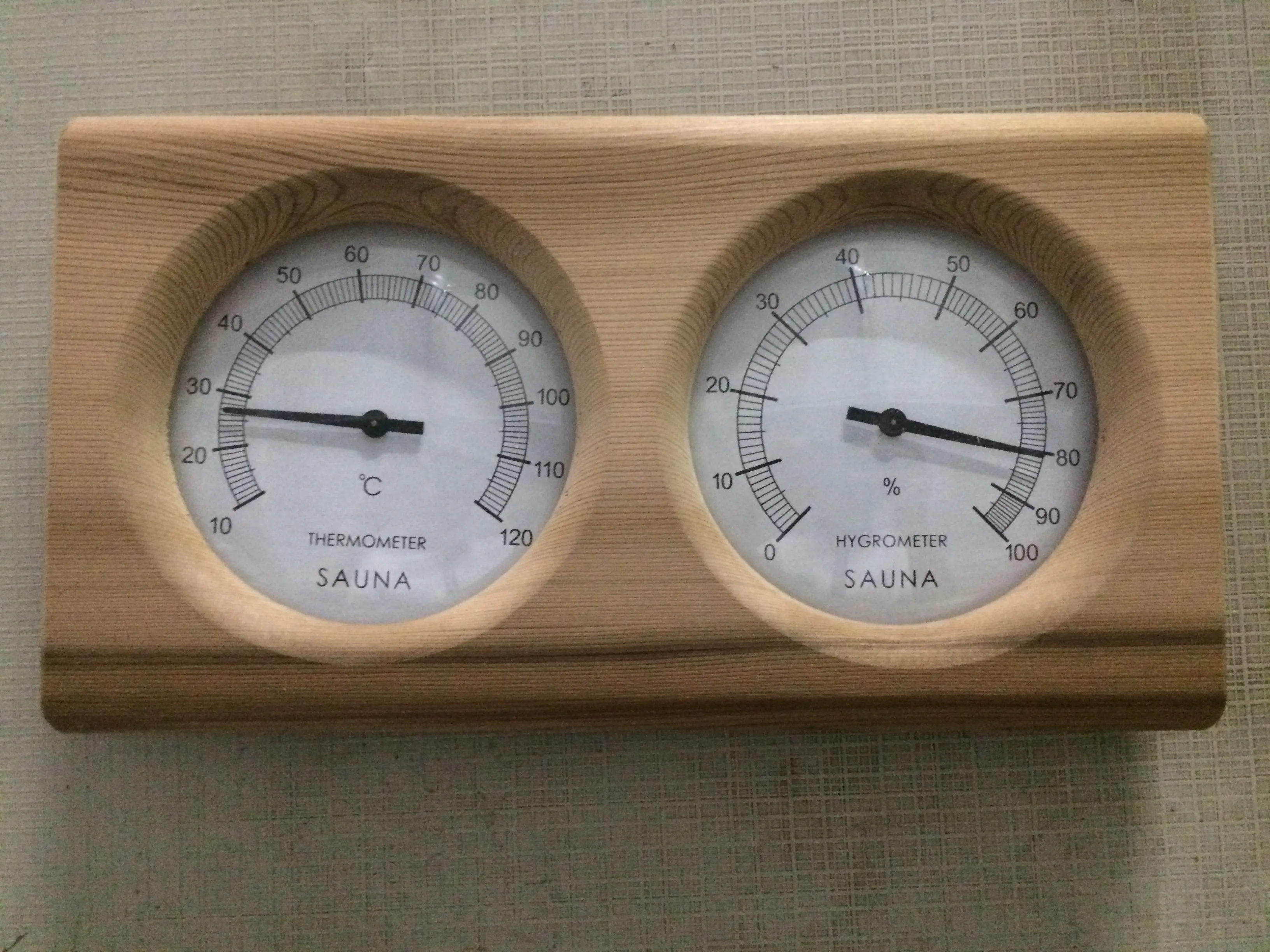 Manufacturer Hot Sauna Wooden Thermometer And Hygrometer