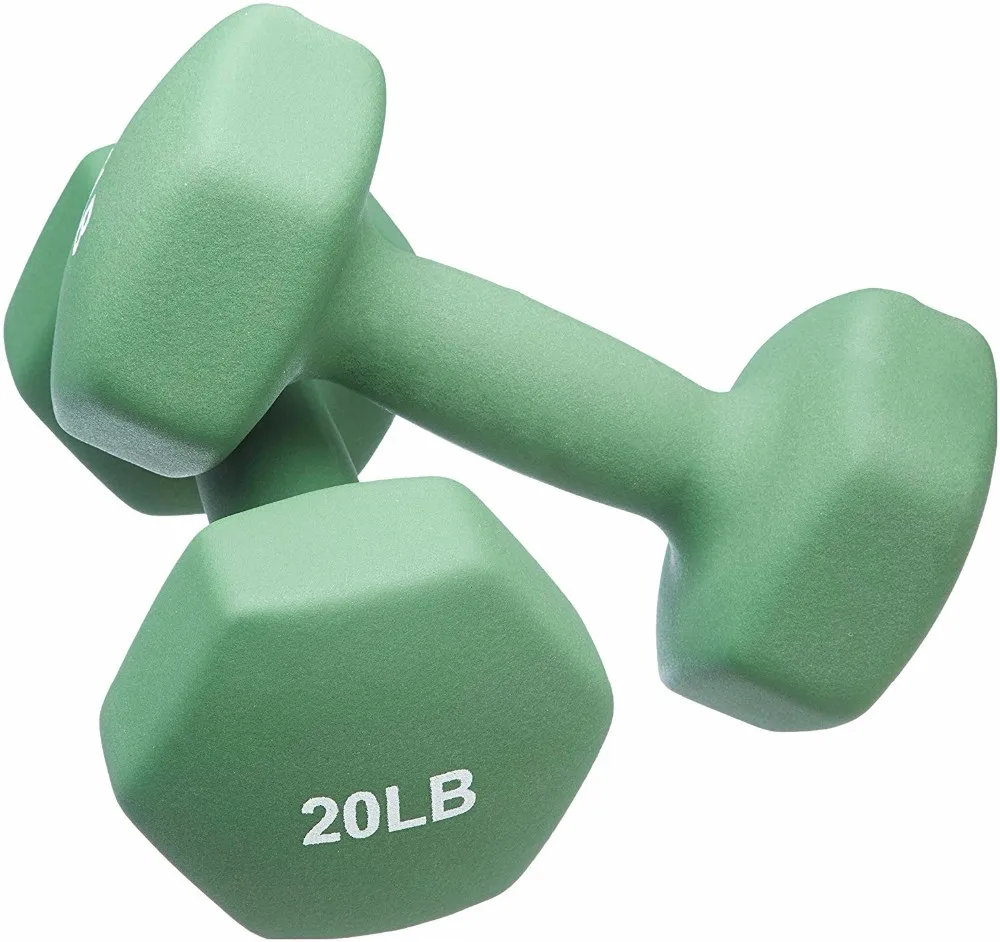 Factory Price Home used Portable Cheap Plastic adjustable dumbbell pair Neoprene vinyl Rubber cast iron Dumbbell for women