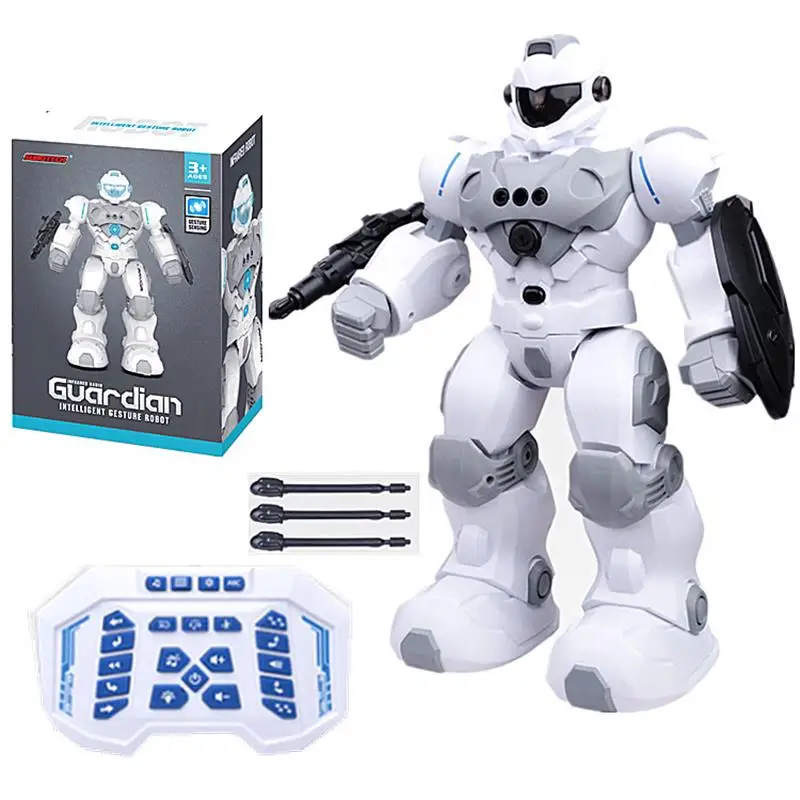 RC Robot With Light Remote Control Robot Music Sing Dance Infrared Mechanic Toy Gesture Sensor Control Technology Boys Gift