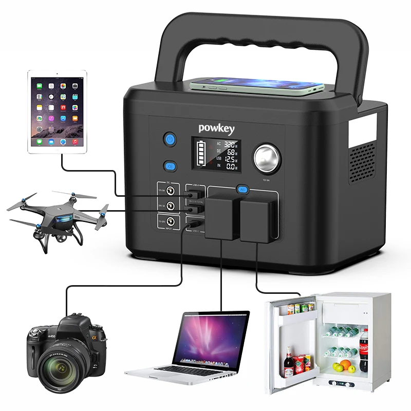 Wholesale 300W 600W 80000mAh Portable Power Station with Wireless Charger Function