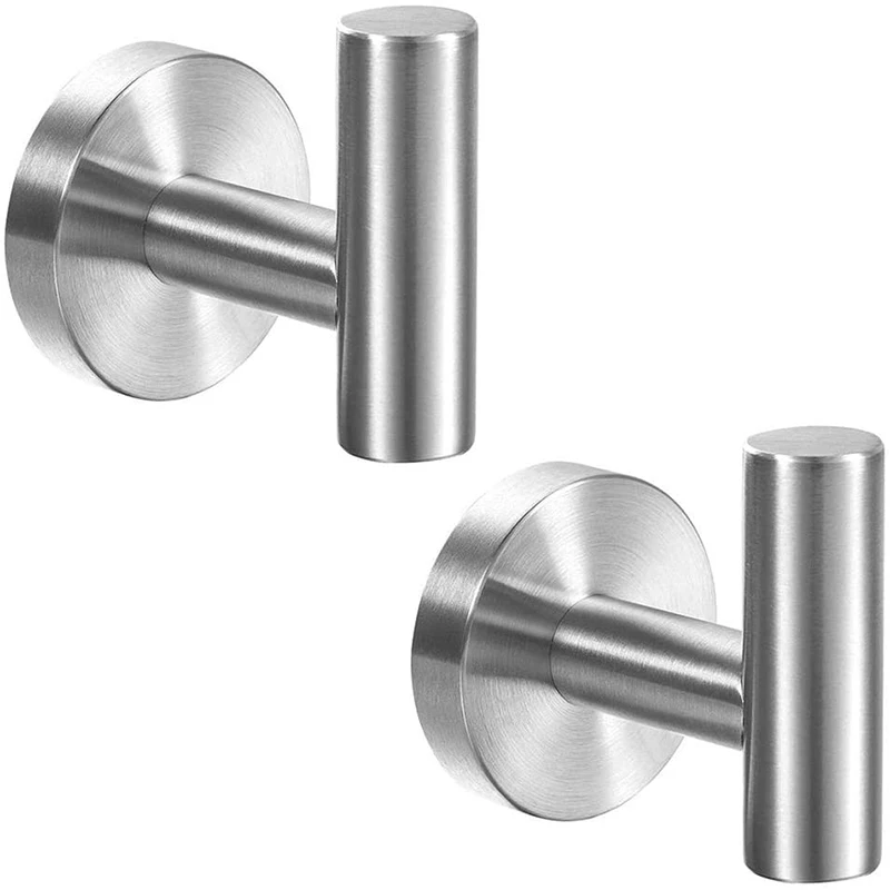 2021 хит продаж, 2 предмета, для полотенец для ванной комнаты, крючки, станок и пальто/домашний халат, Одежда Крючки SUS 304 из нержавеющей стали настенный крючок