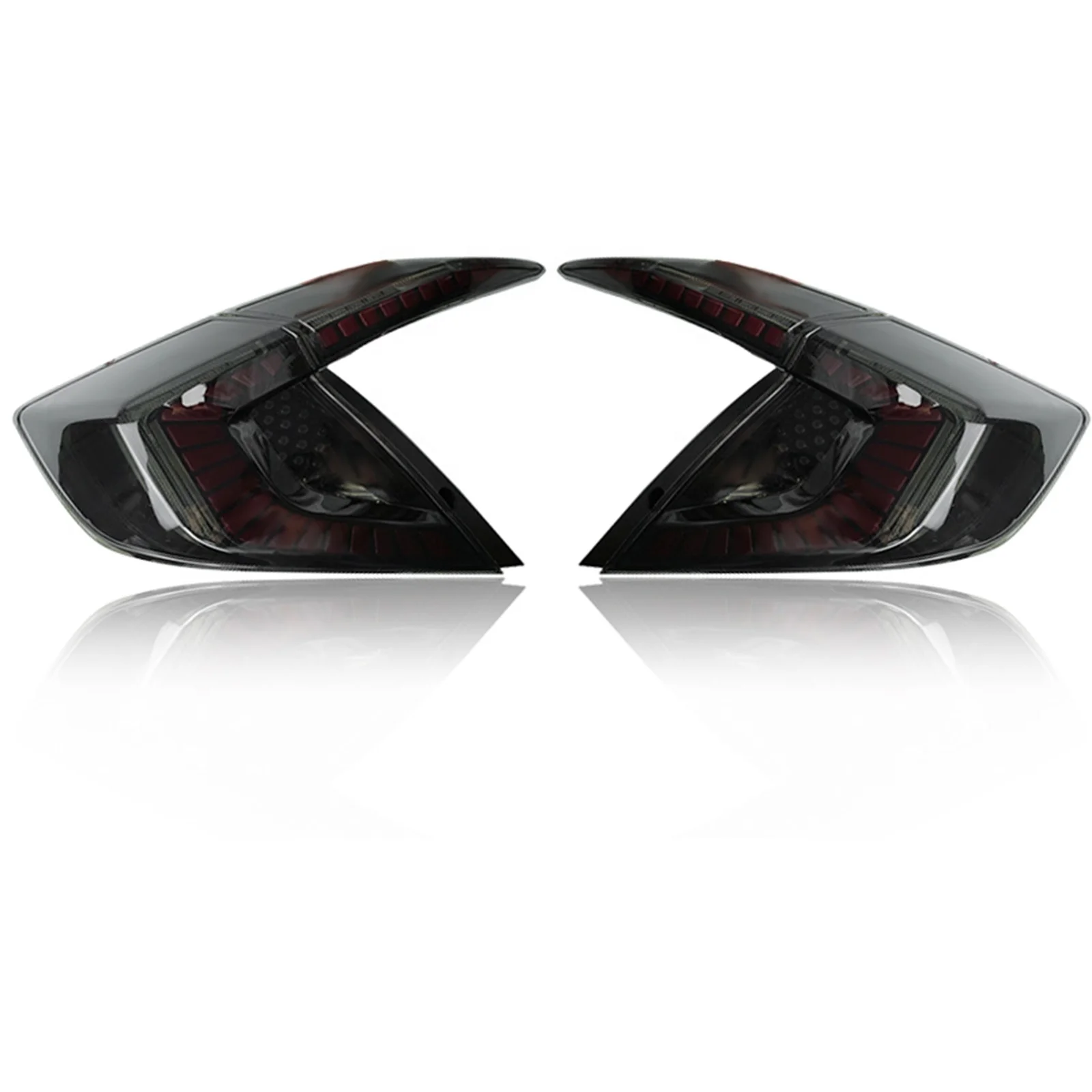 Автомобильные задние фонари для Honda Civic задних сигнальных огней, 10th седан 2016 2017 2018 2019 светодиодный фонарь задний фонарь поворота + заднего вида + стоп-сигнала