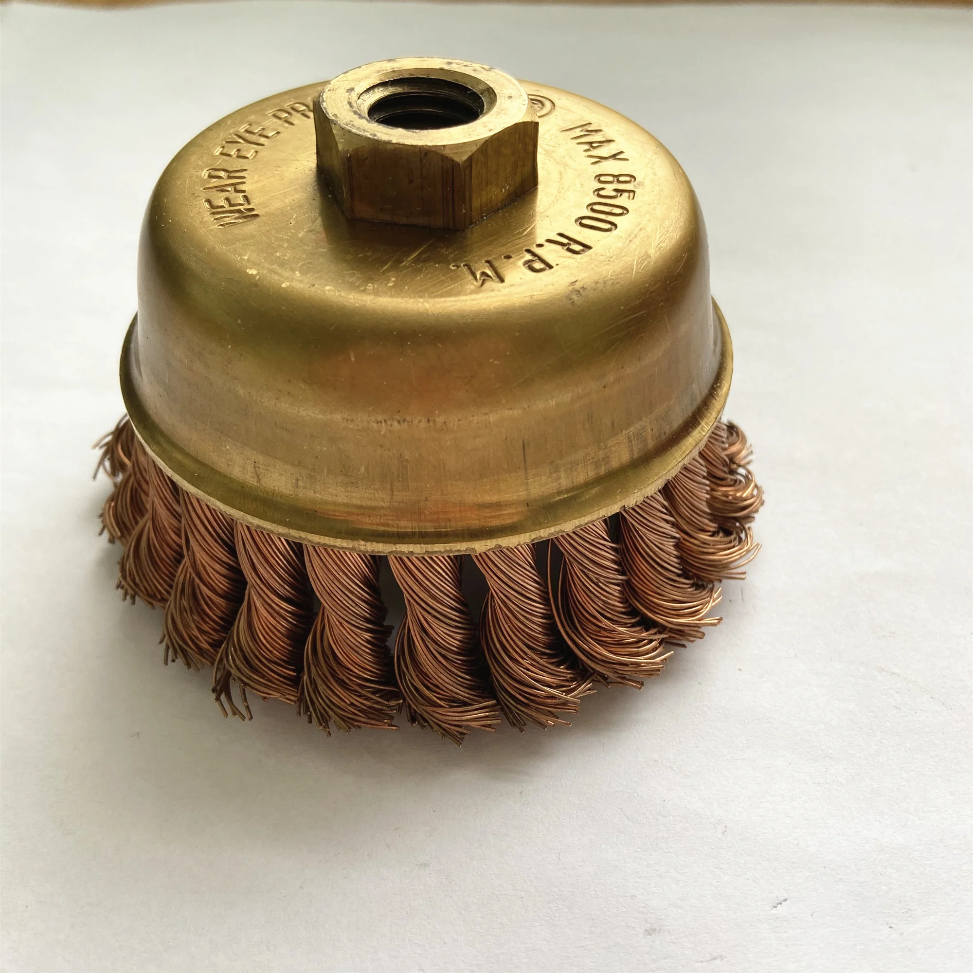 non sparking tools phosphor copper alloy knot wire cup brush