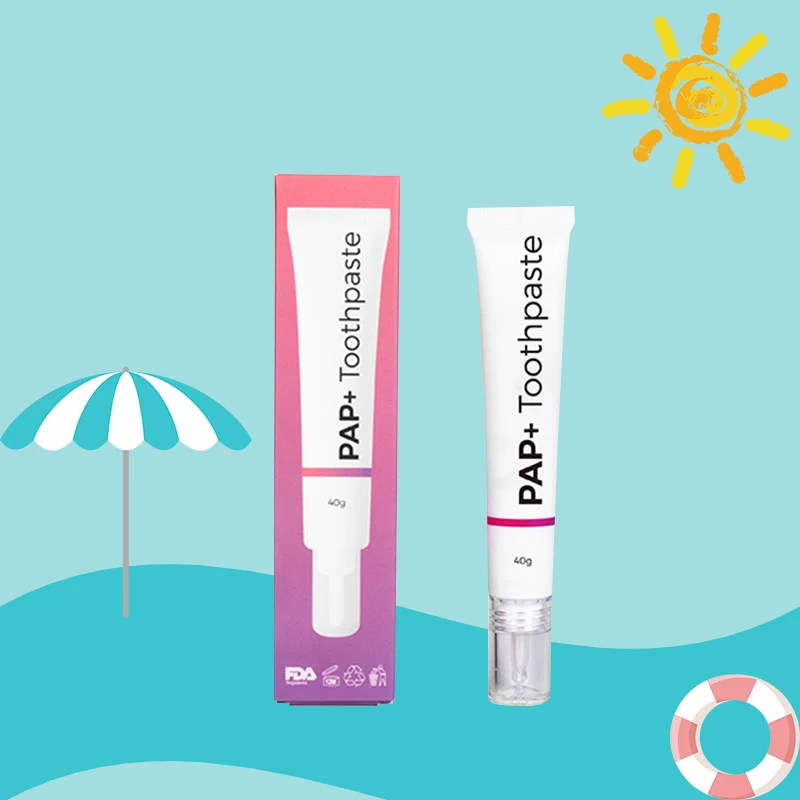 Best Selling New Arrival Upgrade Formula Alcohol Free No Fluoride Anti-bacteria Pap+ Teeth Whitening Toothpaste