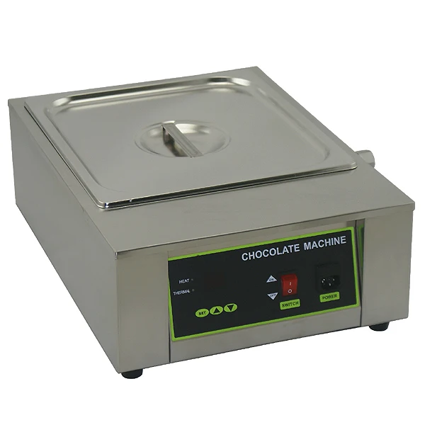 commercial Stainless steel chocolate warmer melting moulding tempering machine with pans