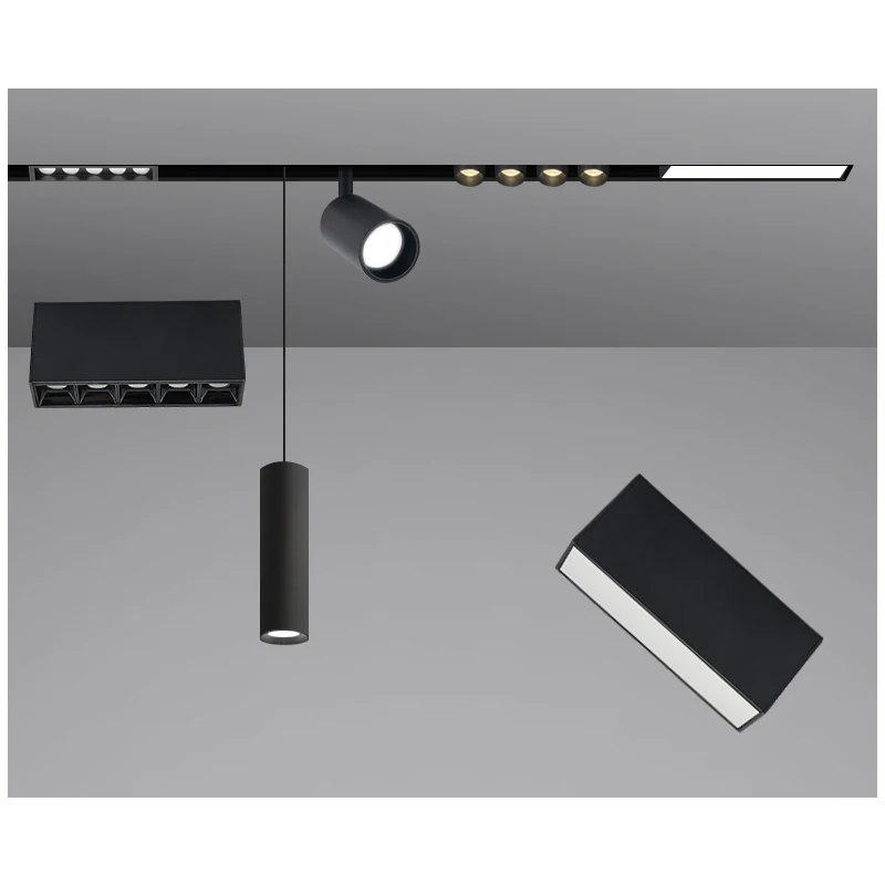 commercial track light 24V 7W 10W box suspended rail lighting system spot-it led exhibit light magnetic downlight