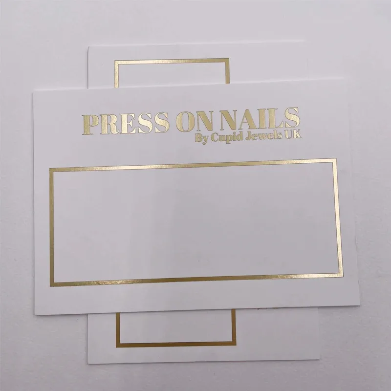 Custom Insert Luxury Gold Foil Hot Stamping Color Printing Thank You Card With Logo Wholesale Embossed Greeting Card