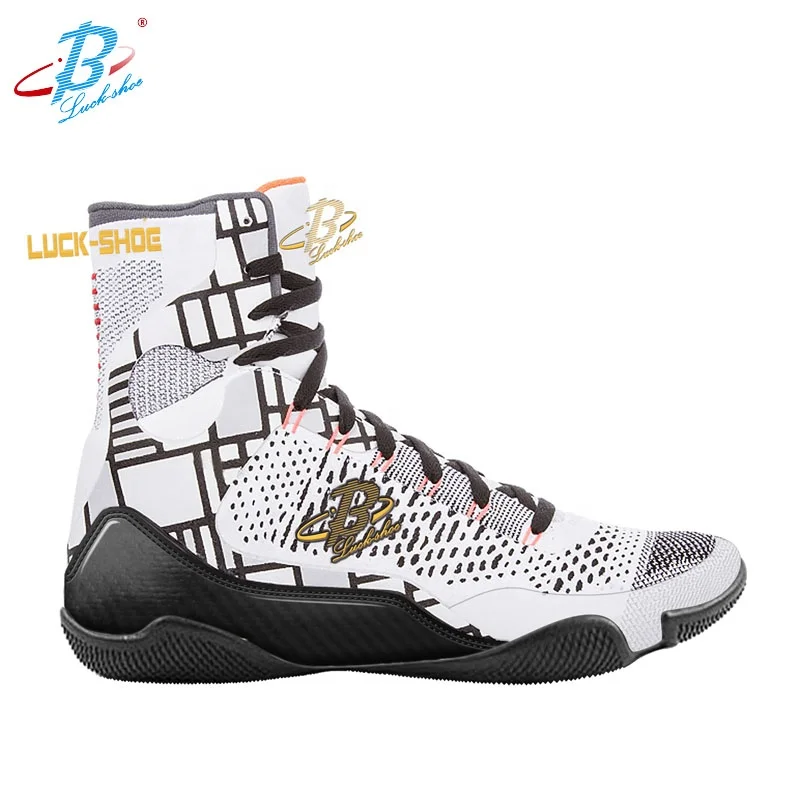 
2021 knit boxing shoes Wholesale custom make your own fashion professional boxing shoes bodybuilding shoes 