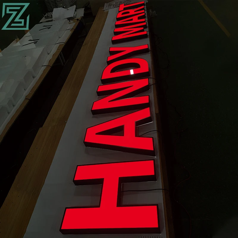 led shop signboard outdoor 3d led signboard letters light sign board for shops