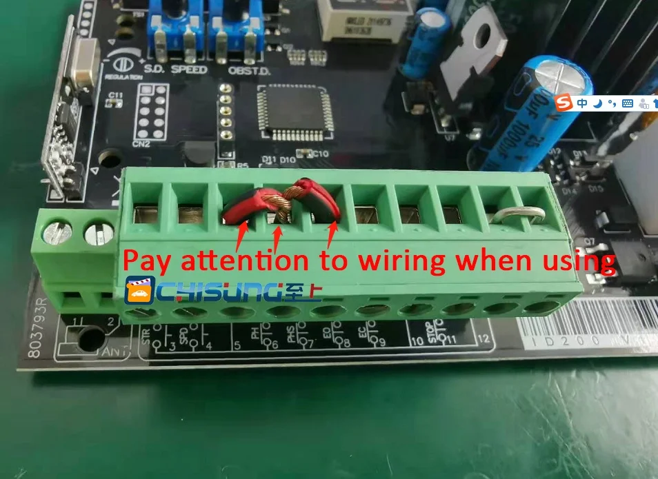 PCB DC 12/24 В пульт дистанционного управления распашные ворота Открыватель ID200 Плата для двигателя постоянного тока