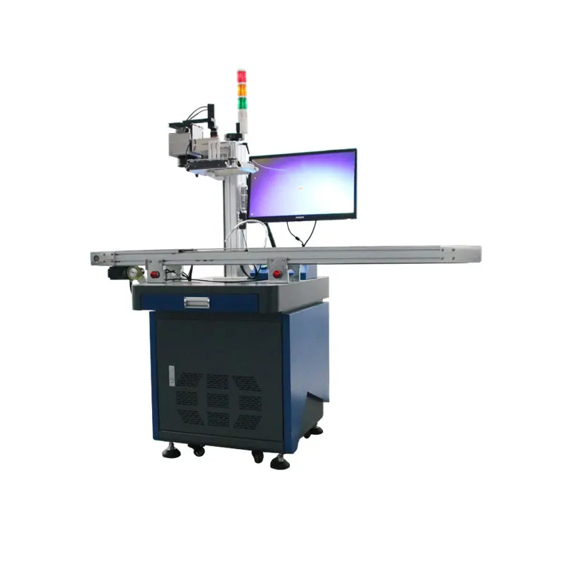 factory whole sale customize online CCD camera fiber co2 uv laser marking machine